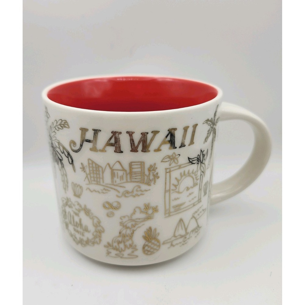 Starbucks Gold Hawaii "Been There Series" Mug 14oz 2018